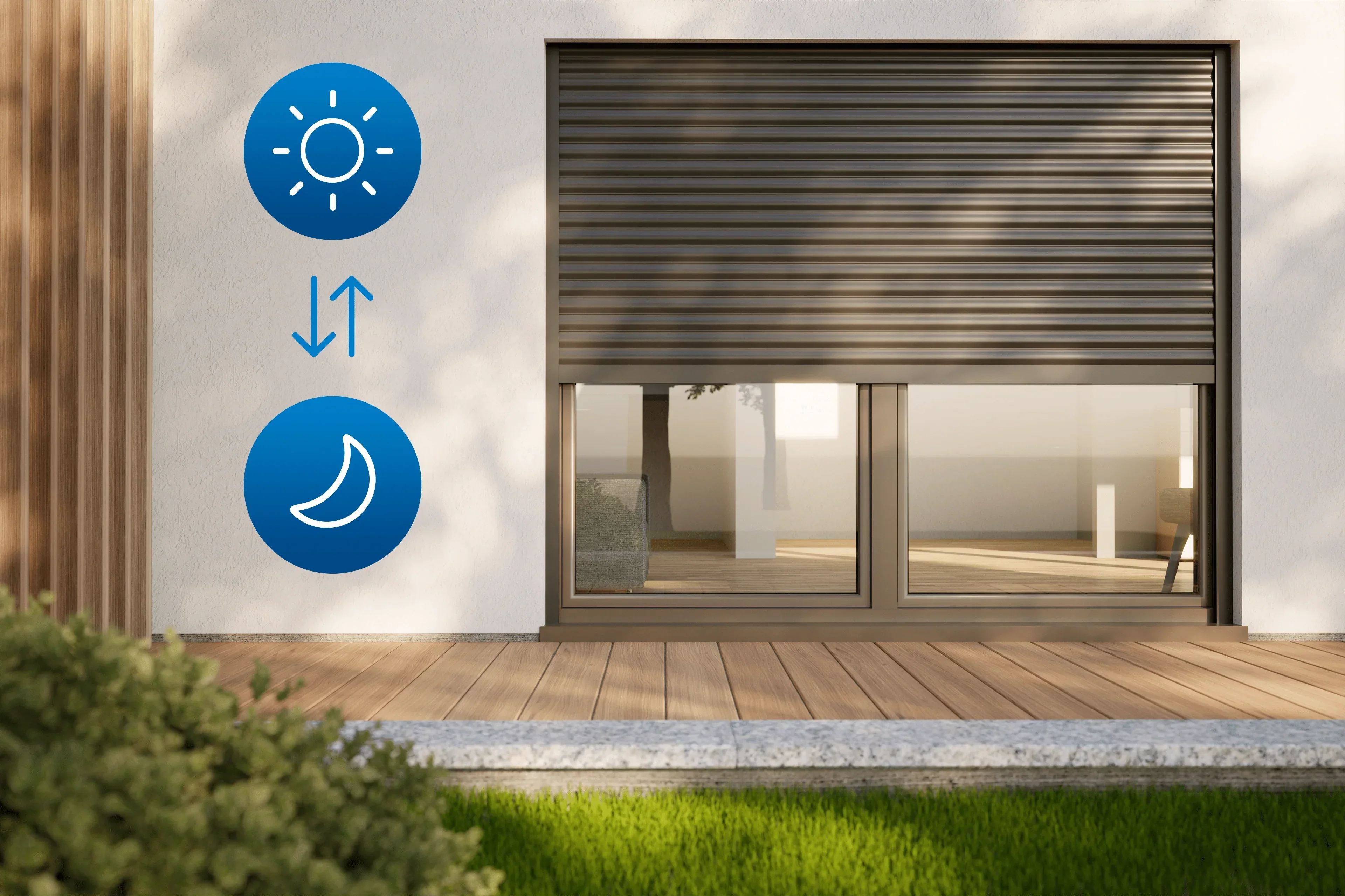 Volets roulants intelligents au sein du réseau domotique FRITZ!, image size:3840x2560