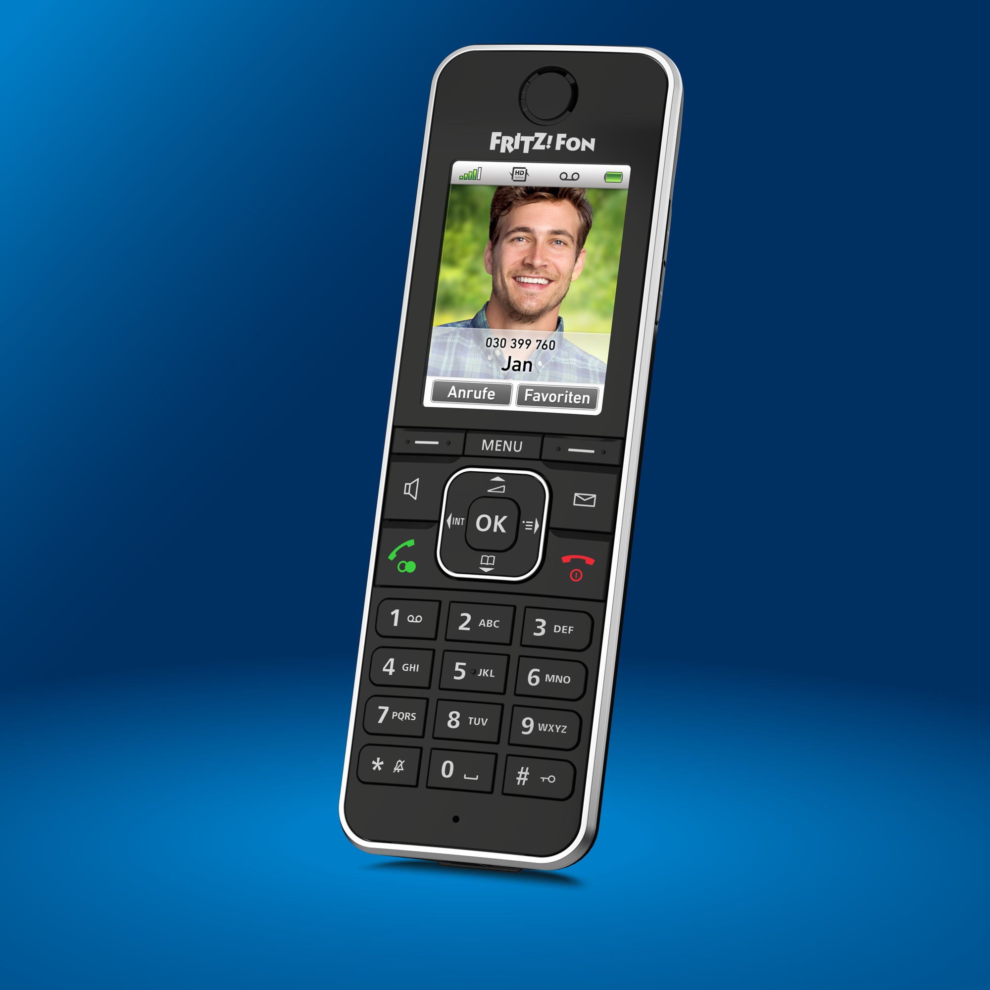 AVM FRITZ!Fon X6 Black DECT-comforttelefoon (hoogwaardig kleurendisplay, HD- telefonie, full-duplex handsfree, bediening van FRITZ!Box-functies), zwart AVM FRITZ!Fon X6 Black DECT-comforttelefoon (hoogwaardig kleurendisplay, HD- telefonie, full-duplex handsfree, bediening van FRITZ!Box-functies), zwart