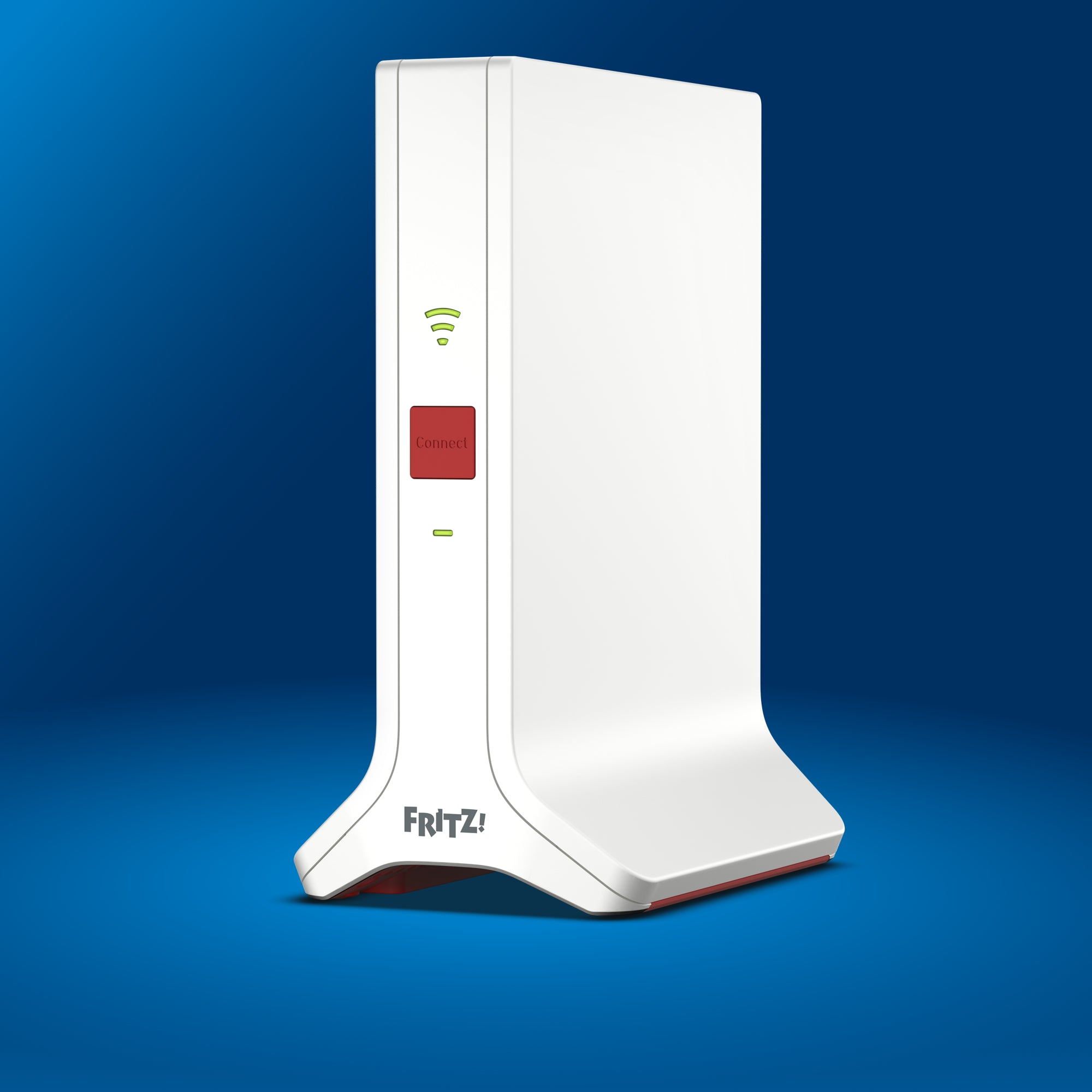 FRITZ!Repeater 3000 AX auf blauem Hintergrund