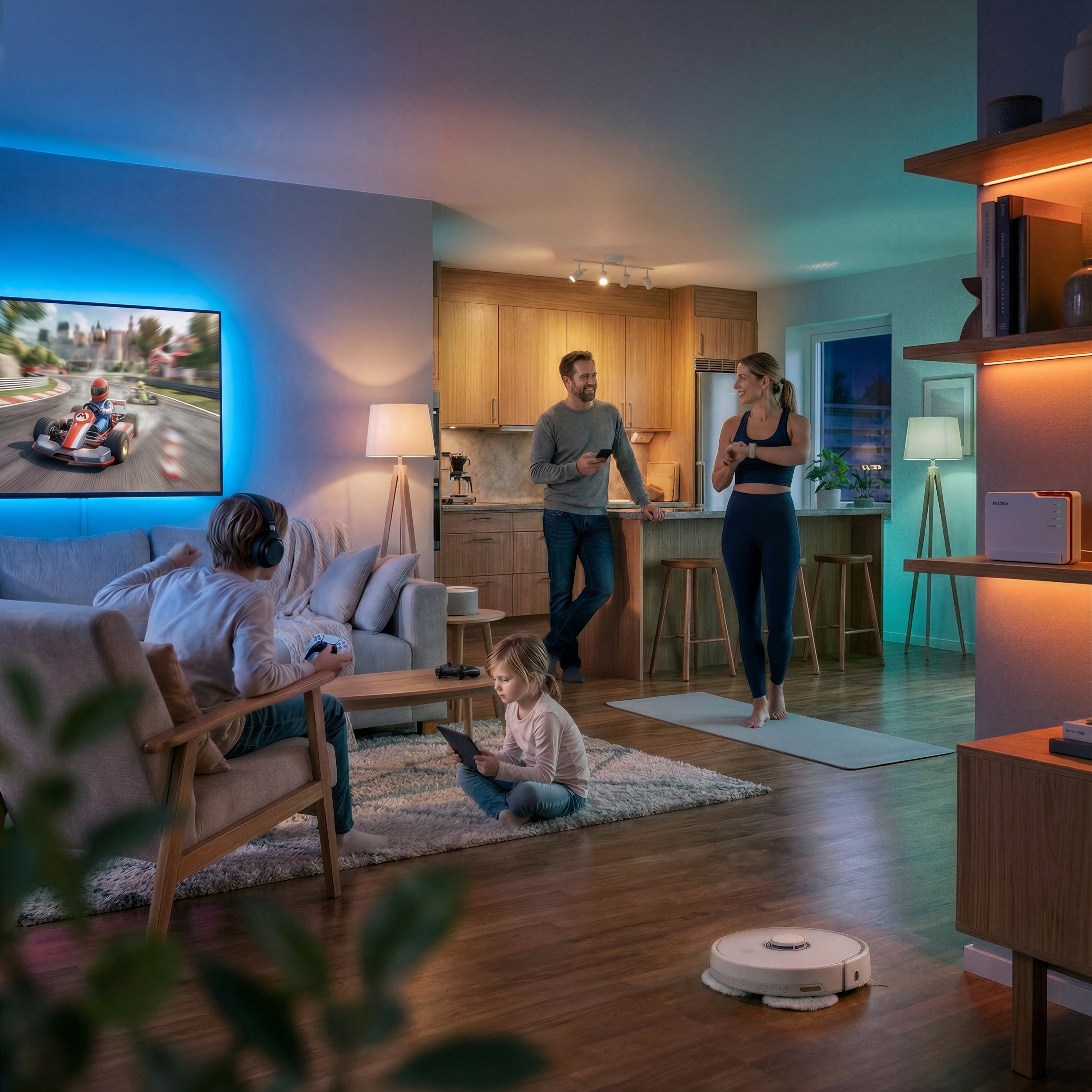 Für große Haushalte, ohne Streit ums Internet